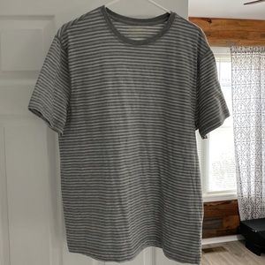 Sonoma brand grey/white stripped Mens large casual shirt.